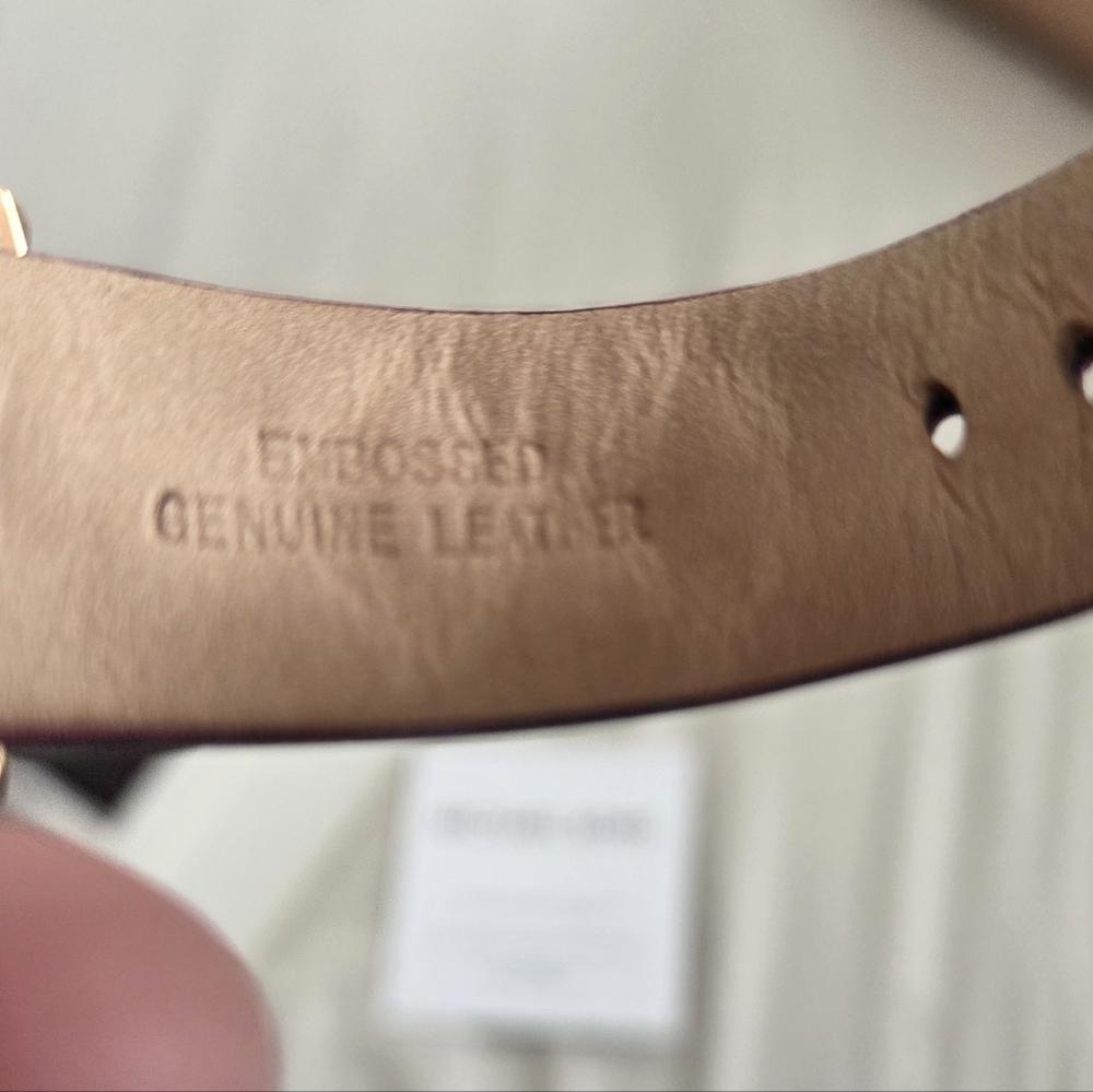 Michael Kors Rosegold Dial With A Quilted Plum Leather Strap - Picture 5 of 7